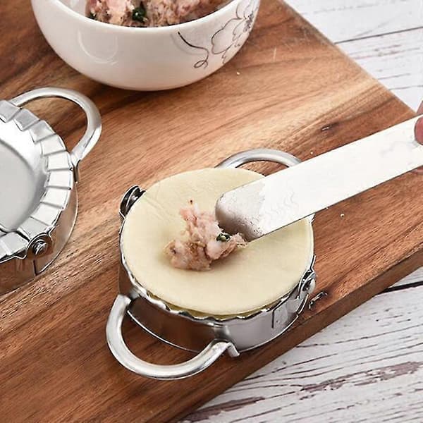 8 st. degformar i rostfritt stål för dumplings, Jiaozi-maskin, ravioli-form