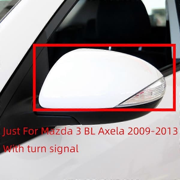 Bildelar Backspegelkåpa Skal Kompatibel med Mazda 3 Axela BL 2009 2010 2011 2012 2013 Sidospegelkåpa Hus Lock Målad-Perfekt Grey1 LH