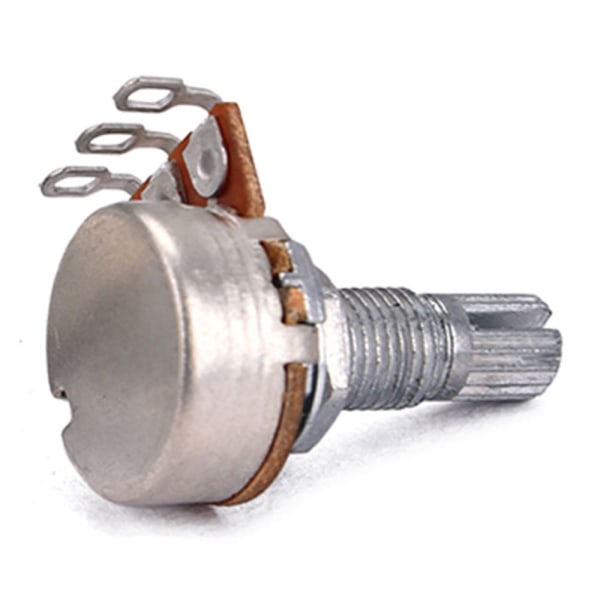 10 st 18mm lång potentiometer med delad axel för bas elgitarr b50k