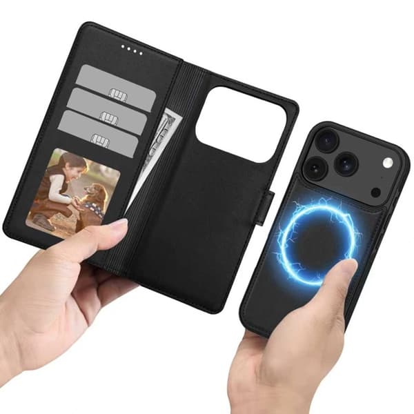 [RM]Tech-Protect iPhone 17 Pro Max Lompakkokotelo Magsafe - Musta Svart 75