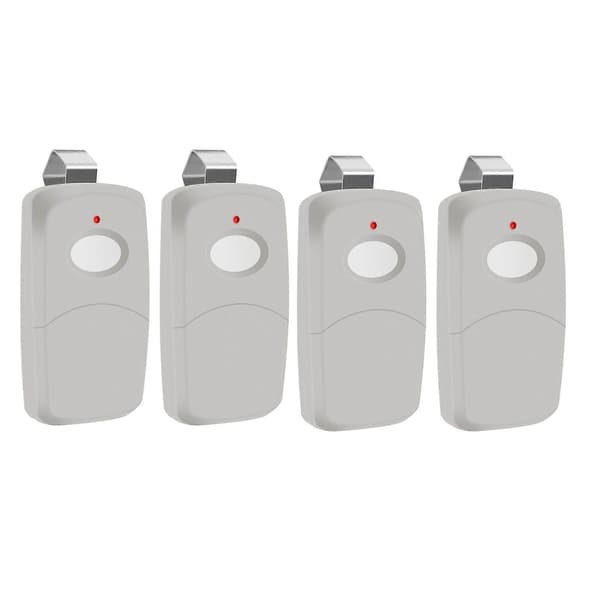 [RM]4 stk 1-kanals portåpnerfjernkontroll for Multi Code 308911 Linear MCS308911 300MHz garasjeportåpnerfjernkontroll Gray white