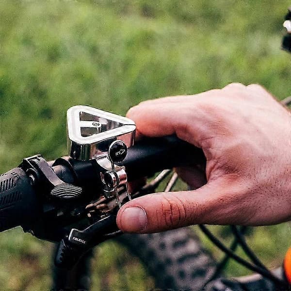 Universal Trekant Cykelklokke til Mountainbikes Kobberfinish Clip Ring Black