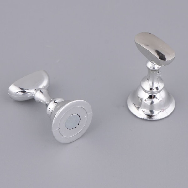 Set Akryl Magnetiska Nagel Kristall Tips Konst Övning Display Ställ