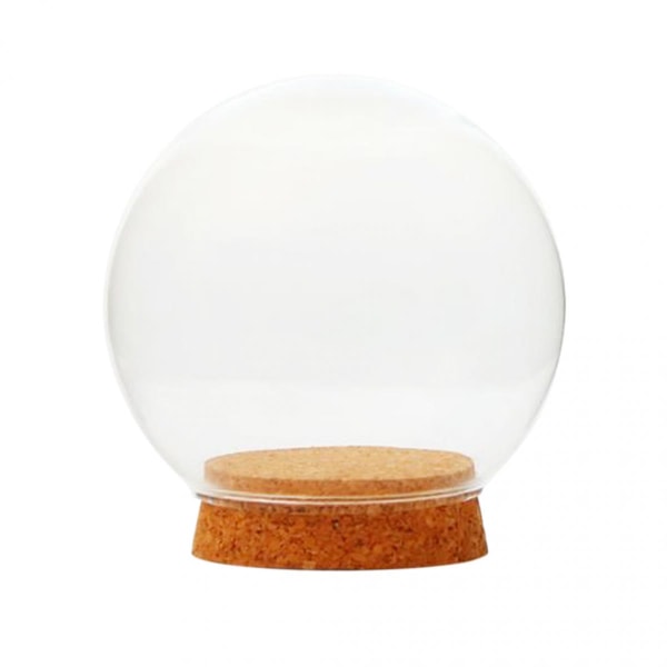 2xdia 12cm glaskula formad kupa landskap terrarium behållare lock vas