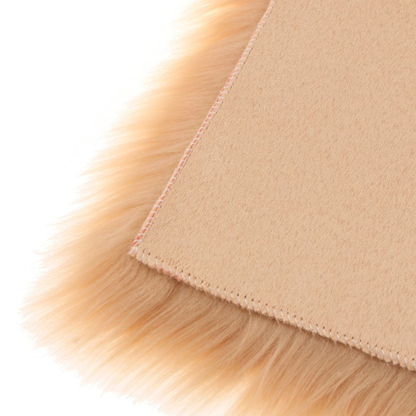 60cmx90cm Fluffig Fårskinnsimitation Fuskpälsmatta Fuskmatta Kamelfärgad Matta