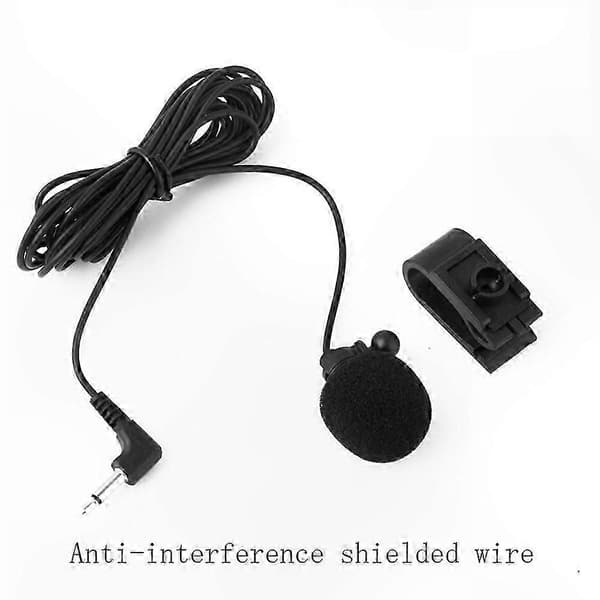 Ekstern minimikrofon til bilstereo, 3,5 mm jack kablet mikrofon til bil-DVD-radio, 3M lang mikrofonudskiftning
