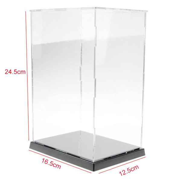 Transparent Displaymonter med Svart Bas för Modell A Figurer