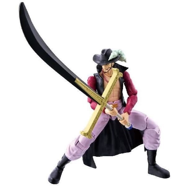 [RM]Animefigur ledad - BANDAI - One Piece - Dracule Mihawk Hawkeye - 17 cm