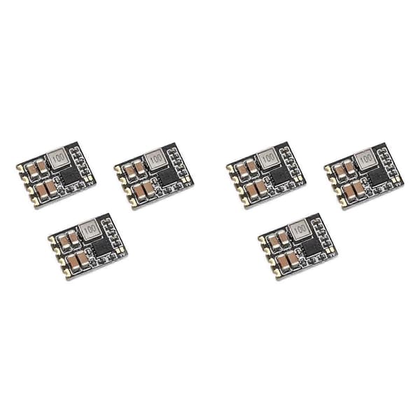 Micro-BEC 6S Modul Udgang 5V eller 9V Justerbar i 6V-30V Synkron Step-Down Regulator til RC FPV Modeller Droner 6 STK Black