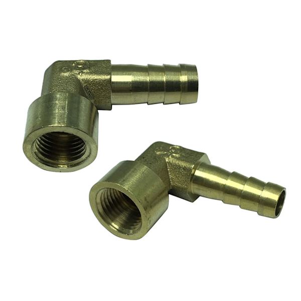 90 Graders Honkoppling Mässing Rörkoppling 1/4 DN8x8mm Anslutning