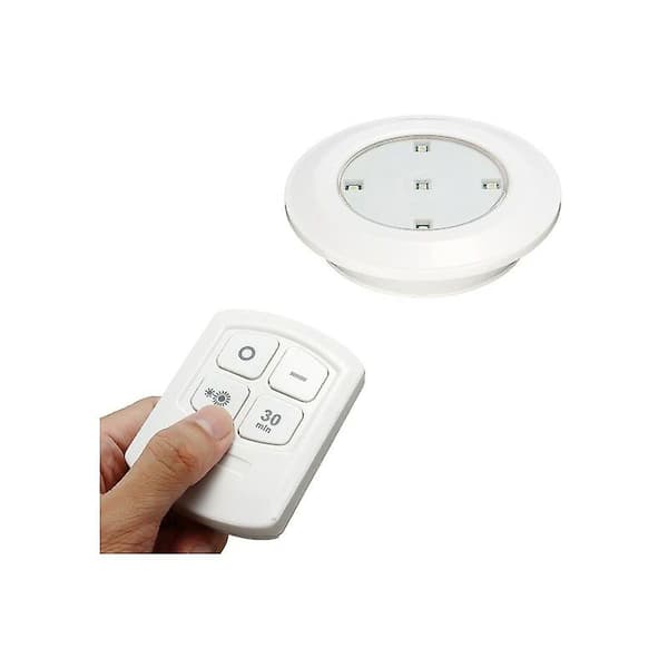 AAA-batteridriven fjärrstyrd LED-lampa för underskåp, 3-pack med 1 fjärrkontroll