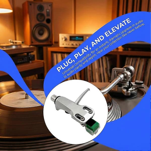 Universal Phono Pickup-montering med AT-3600L magnetisk pickup-nål formonteret til LP vinylpladespiller A A