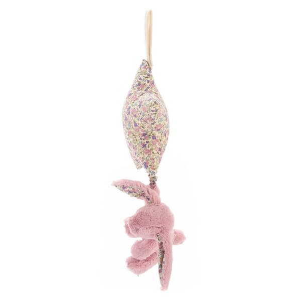 Jellycat Blossom Tulip Bunny Star Musical Pull Plush Keychain