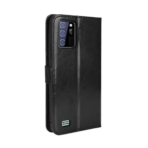 [RM] För Oukitel C25 mobilfodral i läder med retro Crazy Horse-textur Black