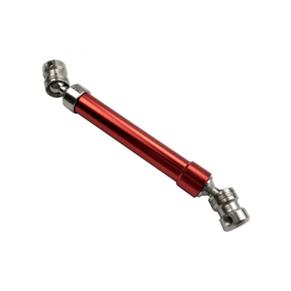 112-152mm, Universell drivaxel i stål för D90 SCX10 RC Crawlers, Röd