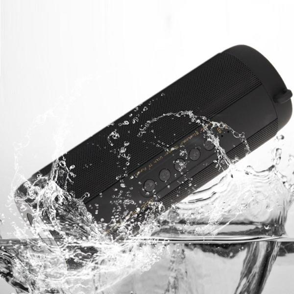 T2 Trådlös Bluetooth Vattentät Portabel Utomhushögtalare Svart
