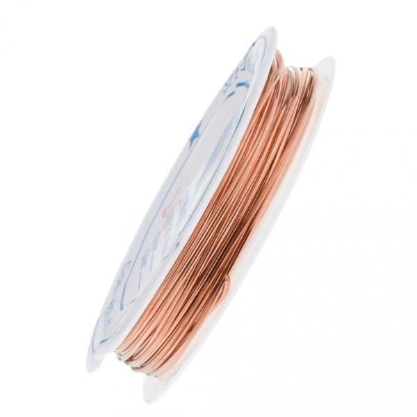 Koppartråd för smyckenstillverkning Gör-det-självhantverksförsörjning för trådomslagssmycken 1,0 mm