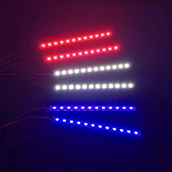 24 LED Chassis Lyslamper til 1/10 1/8 RC Bil Drift Buggy Crawler Traxxas HSP HPI Redcat Tamiya MST Model Tilbehør A Red