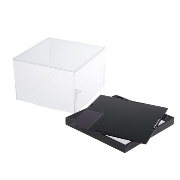 Transparent Akryl Displaybox Dammtät Figurer Leksaksmodell Monter 10x25x15cm