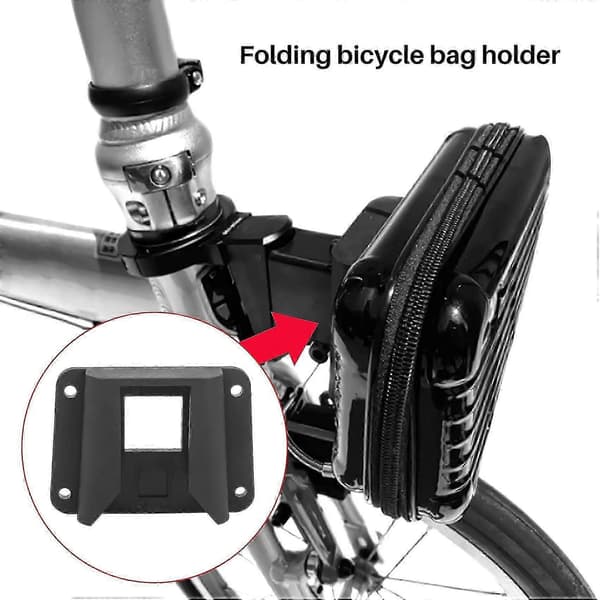 2 stk. cykelholderblokadapter til foldbar cykeltaskeholder, frontbærerblokmonteringstilbehør