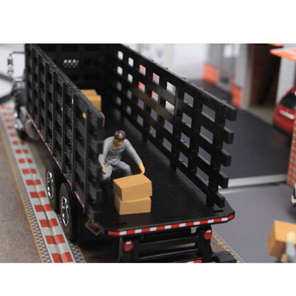 1:64 Skala Porter Arbetare Karaktärer Modell Leksak Miniatyr Modell Människor Blå