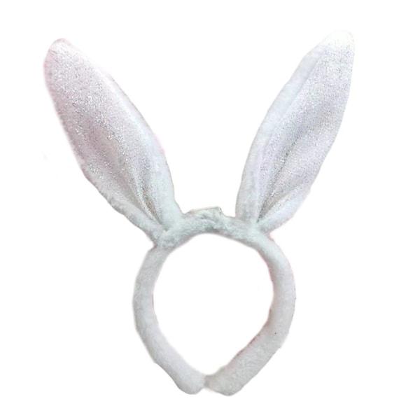 Påsk Pannband Bunny Ear Pannband Kanin Pannband Easter Bunny Pannband For Kid White
