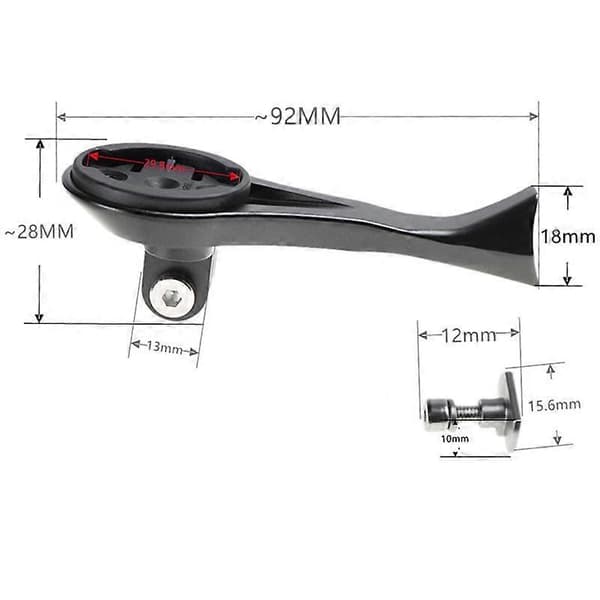 Til SL7 frempindsholder Cykelforlængerholder Black