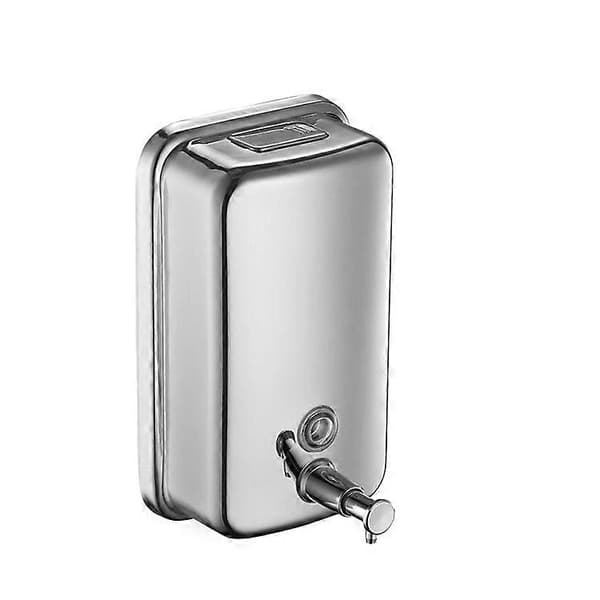 1000ML Vægmonteret Sæbedispenser, Manuel Vægmonteret Sæbedispenser i Rustfrit Stål, Badeværelse Køkken Marked Hotel Restaurant Kommerciel Sæbedispenser