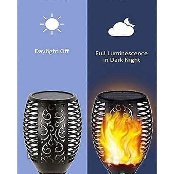 [RM]Solar Lights Outdoor, StillCool Solar Flickering Dancing Flames Waterproof Security Lights (Large)