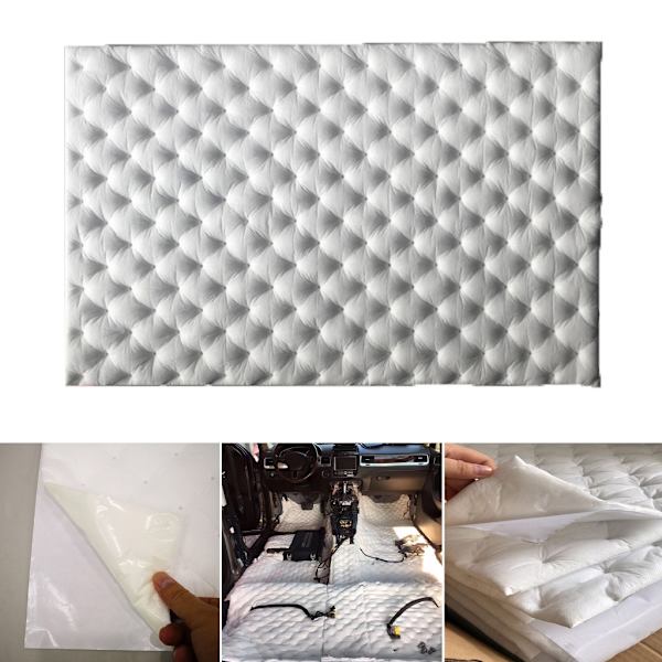 [RM]50x80cm Bil Lyd Varmeisolasjon Bomull Lyddempende Matte Selvklebende