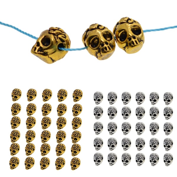30 st Charm Legering Distanspärlor För Smyckeshantverk Tibetanskt Silver