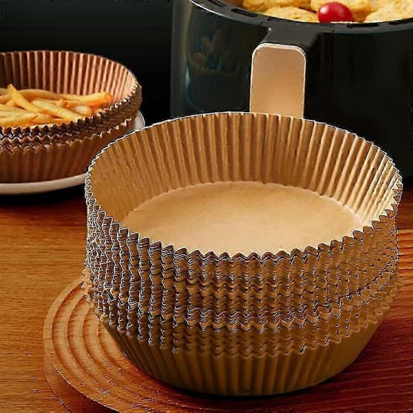 100 stk. non-stick bagepapir til airfryer-bagning