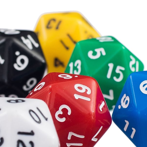 18 st Tjugosidiga Tärningar D20 För MTG DND RPG D&D Party Casino Brädspel