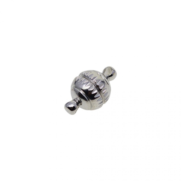 10 Set 8mm Graverade Magnetlås i Mässing Kopplingsset