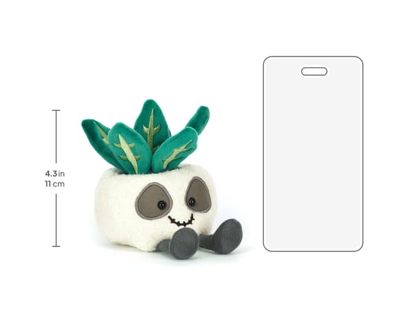 [RM]Jellycat 14cm Amuseables Skull Planter blødt legetøj