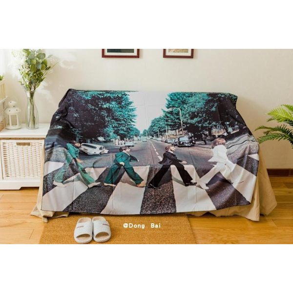 The Beatles rockmusik dekorativ affisch bakgrund väggduk hängande tyg Beatles (thick velvet) Width 200*Height 150cm