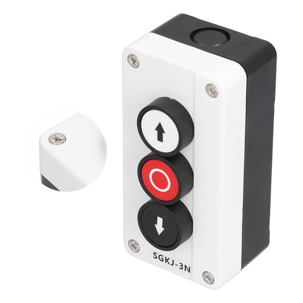 [RM]Momentary Switch Station Box Up Down Stop Control Push Button for Winch Rolling Door Truck Tail Lift SGKJ-3N
