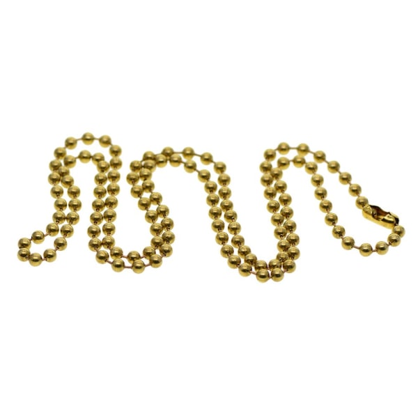 1 sträng mässing runda pärlor Kulkedja Connecor för smycken gör 60cm