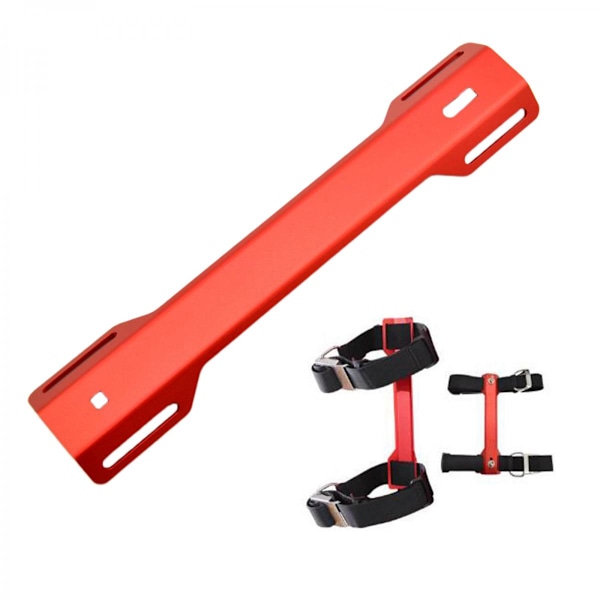Scubadykning Enkeltankadapter (STA) i Aluminiumlegering Röd