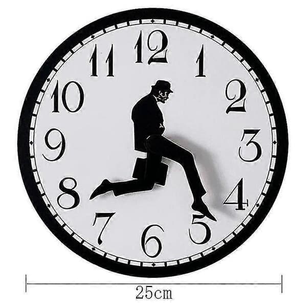 Walks Klocka, Silly Walk Väggklocka, En Intressant Väggklocka för Sovrum Kök Vardagsrum, Novel[HsSs] size