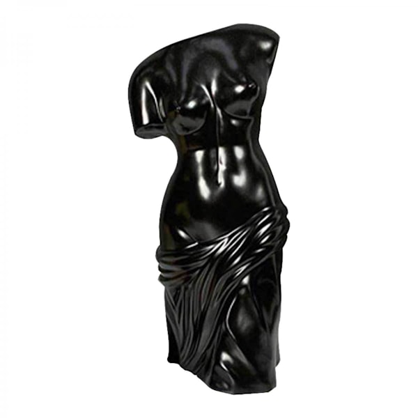 Konst Människokropp Vas Blomkruka Keramisk Växtkruka 18x14.5x31cm Svart