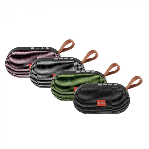 Mini Portabel Bluetooth Högtalare T7 IPX5 TF AUX USB FM För Resor Rosa