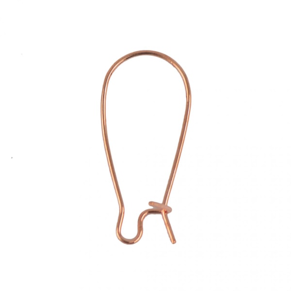 50 st DIY Smyckestillverkning Trådar Fransk Krok Örhänge Roséguld 25mm