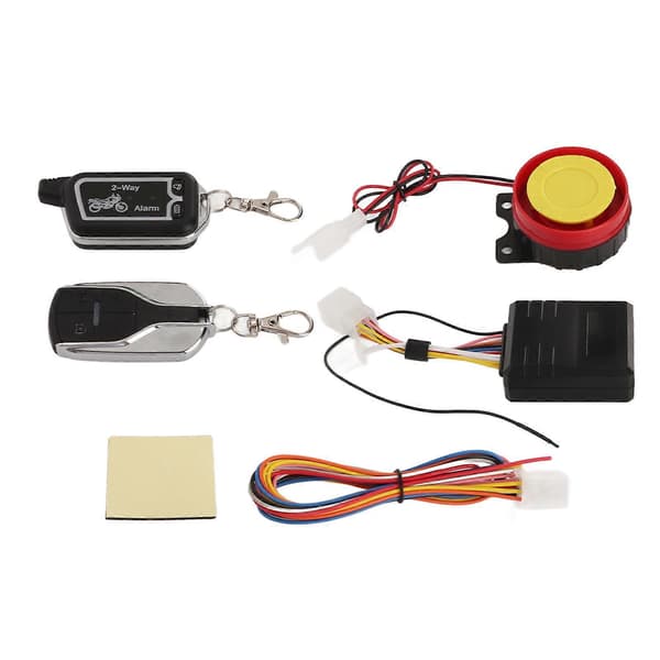 [RM]Motorcycle Two-Way Alarm System Vibration Sound Alarm LCD Remote Control Anti-Theft Energy Saving