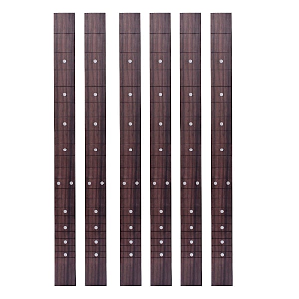 6x Rosenträ 21 Band 20 tum Gitarrhals Greppbräda För Cigar Box Gitarr DIY Del