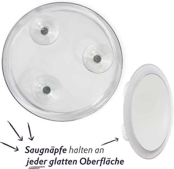 10x Magnifying Mirror with 3 Suction Cups, Makeup Mirror with 10x Magnification