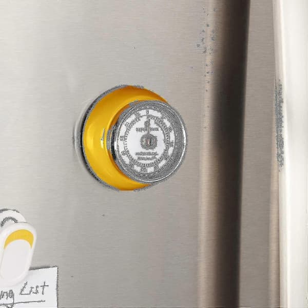 Magnetisk retro kjøkkentimer, klassisk mekanisk koketimer (rød) Yellow