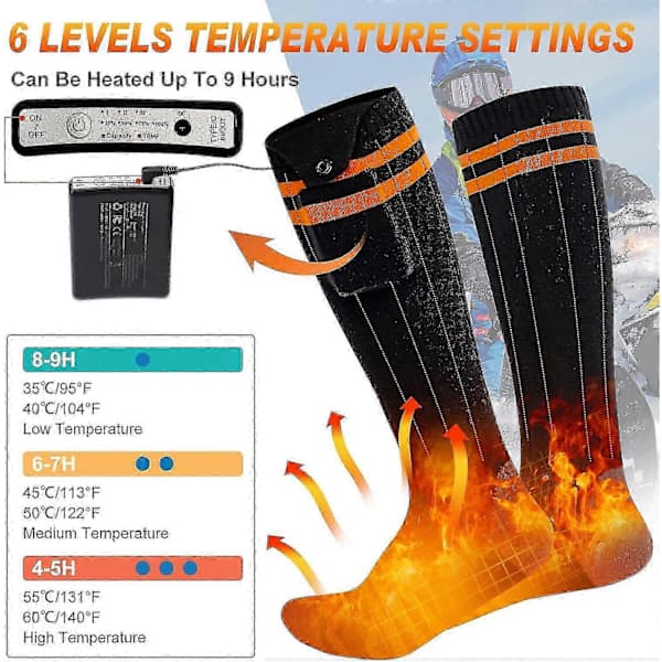 [RM]App-controlled heated socks 5000mAh battery-powered foot warmers for outdoor use