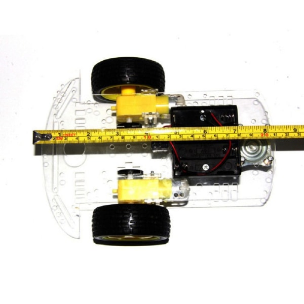2WD DIY RC Smart Robotbil Chassi Kit Hastighetskodare TT Motor För Arduino