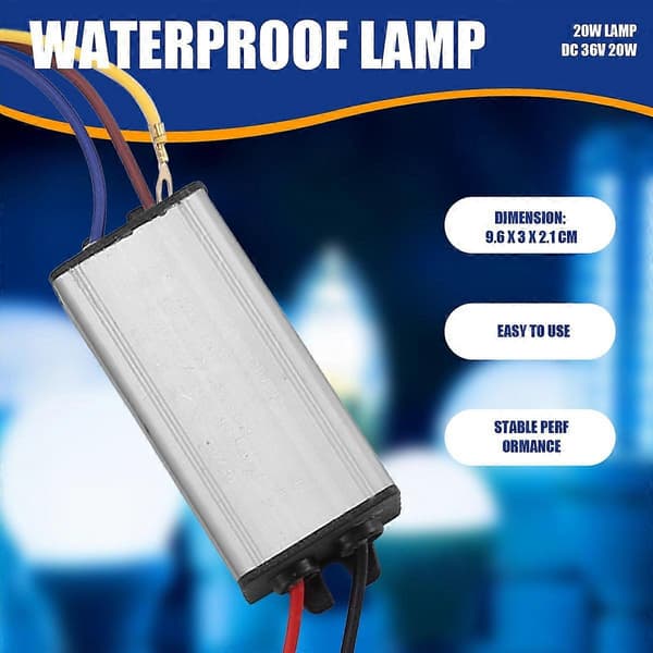 LED-lampun entinen ohjainvirtalähde DC 36V 20W vedenpitävä size